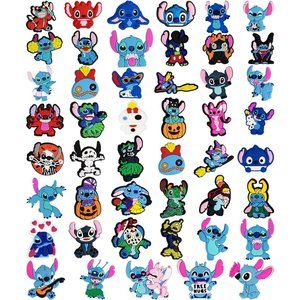 Cute Lilò and Stitch Cartoon Decoration Charms Gift for Boys Girls Kids Teens